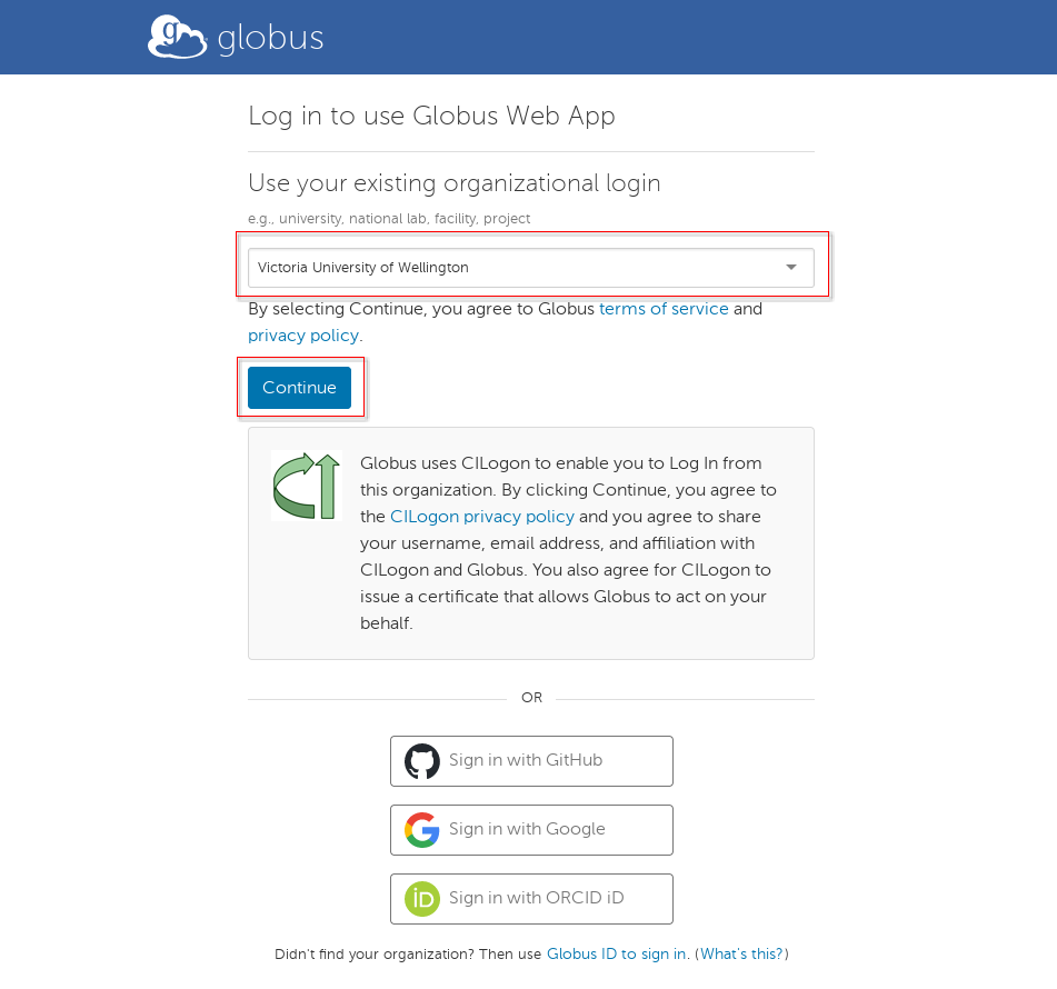 GLOBUS_Login_Page